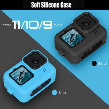 Schutzhülle für GoPro HERO12 Black, HERO11 Black: Weiche Silikonhülle Silikon-Schutzhülle Vollständige