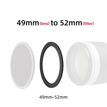 Kameraobjektiv-Filteradapterring Step-Up-Ring 49mm 52mm 55mm 58mm 62mm 67mm 72mm 77mm 82mm für DSLR UV CPL Zubehör