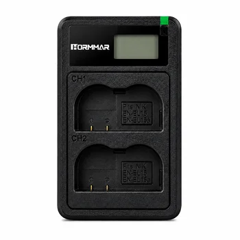 Ladegerät für Nikon Z8, Z6III, Z6II u. a.: EN-EL15C EN-EL15B EN-EL15 Akkuladegerät mit Doppelschlitz USB-C Typ-C D850 D810 D780 D750