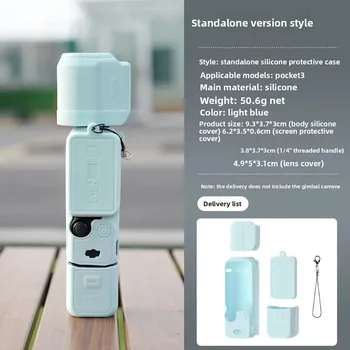 Schutzhülle für DJI Osmo Pocket 3: Silikonhülle, Action--Schutzhülle, kratzfest, P3--Zubehör