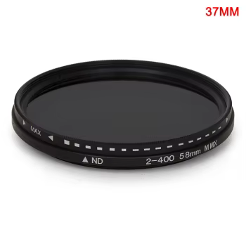 Fader Variabler ND-Filterdimmer, einstellbarer ND2 bis ND400 Neutraldichte für Fotografie-Kameraobjektive