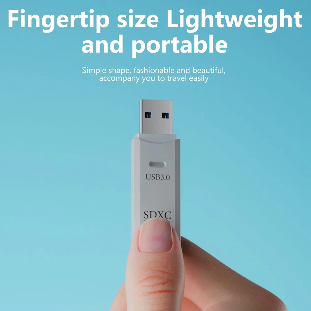 2-in-1 USB 3.0 Kartenleser Micro TF SD Kartenleser USB-Adapter Hochgeschwindigkeitskartenleser TF Speicherkarte für PC Laptop Zubehör