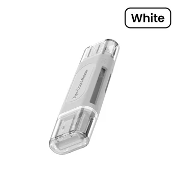 4-in-1-Multifunktions-USB-TYPE-C-Kartenleser, externer Speicher, schwarzer Stretch für Memory Stick USB 2.0 Mini SD TF-Kartenleser