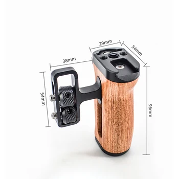 DSLR Universal Kamera Links Rechts Seite Griff für Sony Canon Nikon Kamera Käfig Holzgriff Grip Kalten Schuh für