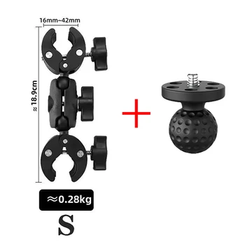 Halterung für Insta360 X3: Kamera Doppel Clip Krabben Klemme Für Motorrad Fahrrad Lenker Clip Halterung Für One X2 Sport Kamera Zubehör