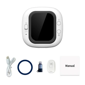 Telefon Vlog Selfie Monitor Bildschirm Telefon Halter Clip Halterung Hinten Kamera Selfies Vlogging Live Selfie Bildschirm Kompatibel FÜR iPhone