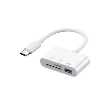Typ-C-OTG-Adapter TF/SD-Kartenleser für Xiaomi Oneplus iPhone OPPO POCO Handy-Zubehör 3-in-1 USB-C-auf-A-Anschluss