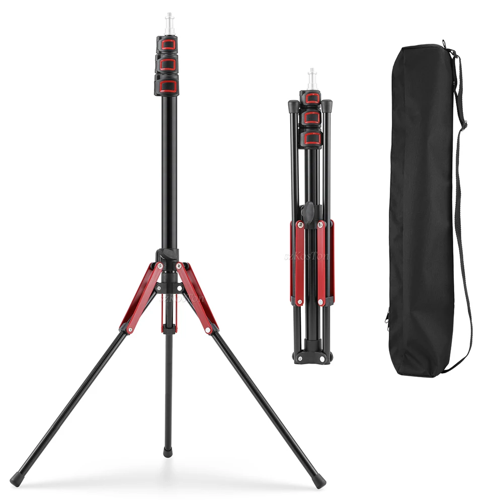 1,9 M/75 Zoll Aluminium Licht Stehen Fotografie Licht Stativ Einbeinstativ Licht Halterung für LED Video Licht Flash