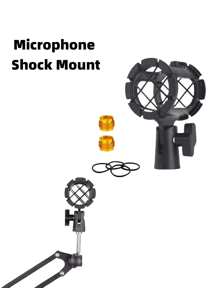Mikrofon Stoßdämpfer Mikrofon Stoßdämpfer Ständer Anti-Vibrations-Mikrofon halter Klemme Universal für Kondensator