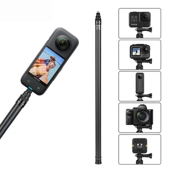 Selfie-Stick für GoPro HERO11 Black, Insta360 X4: 3M Carbon Fiber Selfie Stick für Aluminium Legierung Selfie Stick für Action