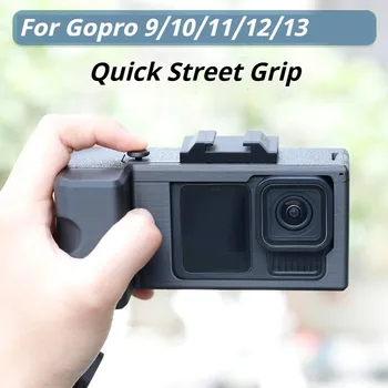 Rahmen für GoPro HERO13 Black, HERO12 Black, HERO11 Black: StreetGrip Vlog Halter Foto Griff Sport Kamera