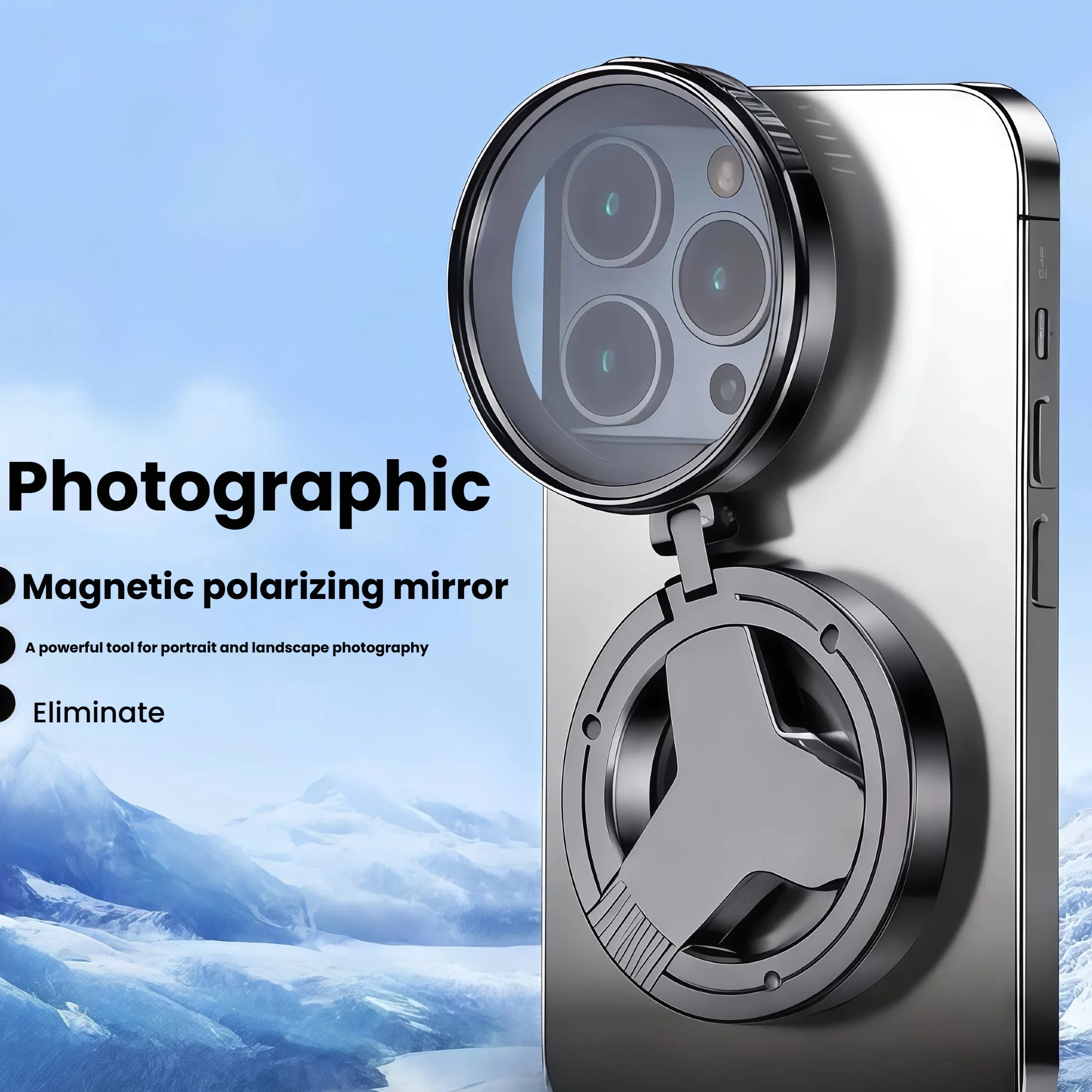 HD Magnetisches Telefon CPL Polarisationslinse Blendfreie optische Beschichtung Sternenfotografie Filterpolarisator für mobile Fotografie