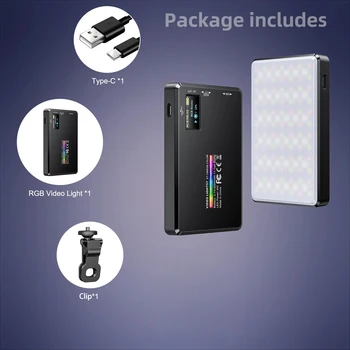 ST-120 RGB LED-Kamera Licht Vollfarb ausgang Video Lampe Kit dimmbar 2500k-9000k zweifarbig Panel Licht