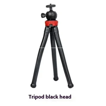 Flexibles Oktopus-Stativ für Handy-Kamera DSLR 2-in-1 Design Stativ mit Handyhalterung Seitlicher Cold Shoe 1/4''