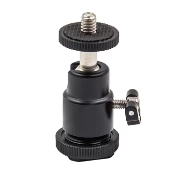 Kugelkopf für Kamera Stativ LED Licht 1/4 Schraube Dreh halterung Ständer Aluminium Mini Stativ Kugelkopf Blitzschuh