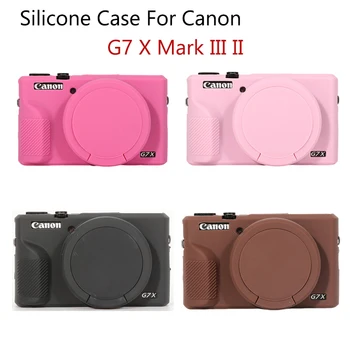 Silikonhülle für Canon PowerShot G7 X Mark III: Mark II Gehäuse-Gummihülle Tasche für G7XII G7X2 G7X3