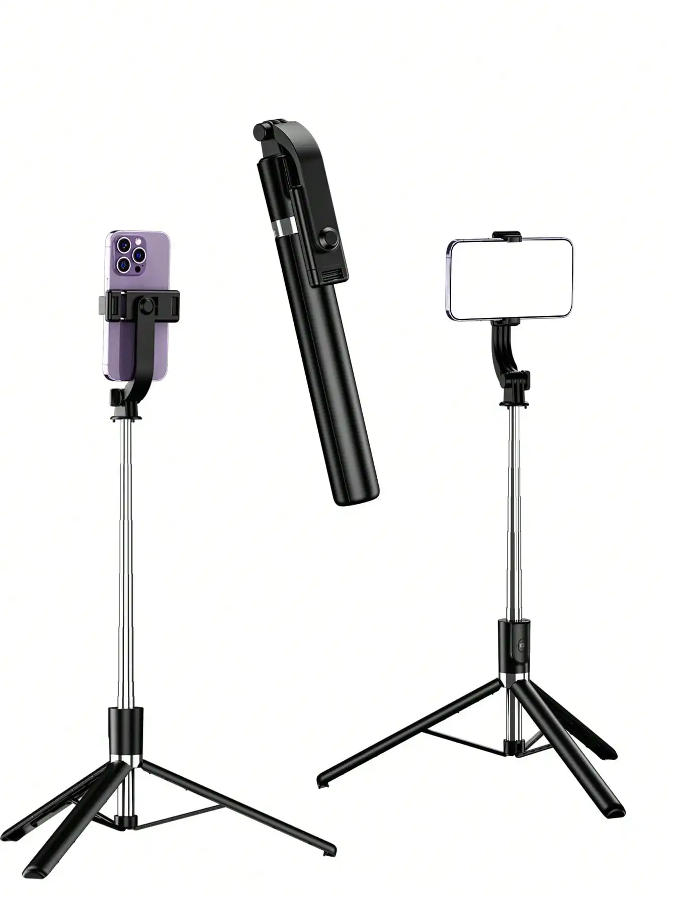 1700mm Selfie-Stick, kabelloser Selfie-Stick, Handy-Stativ, ausziehbarer Ständer, faltbares Einbeinstativ für Smartphones, stabile Aufnahmen