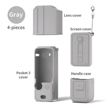 Schutzhülle für DJI Osmo Pocket 3: Silikonhülle, weiche, flexible, kratzfeste Schalenhaut -Zubehör