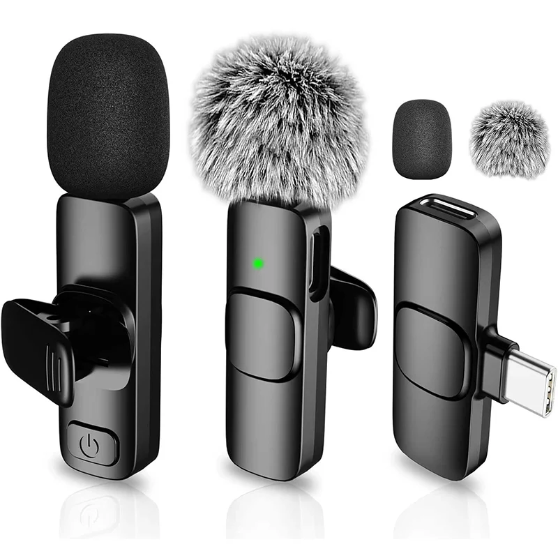 Kabelloses Lavalier-Ansteckmikrofon für iPhone, iPad, Mini-Videoaufnahmemikrofon für Interviews, Videos, Podcasts, Vlogs mit Geräuschunterdrückung