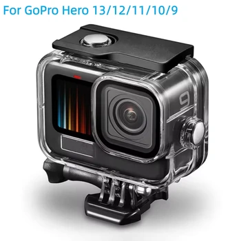 Tauchfähiges Wasserdichtes Gehäuse für GoPro Hero 13 12 11 10 9 Black Unterwasser-Schutzgehäuse Halterung
