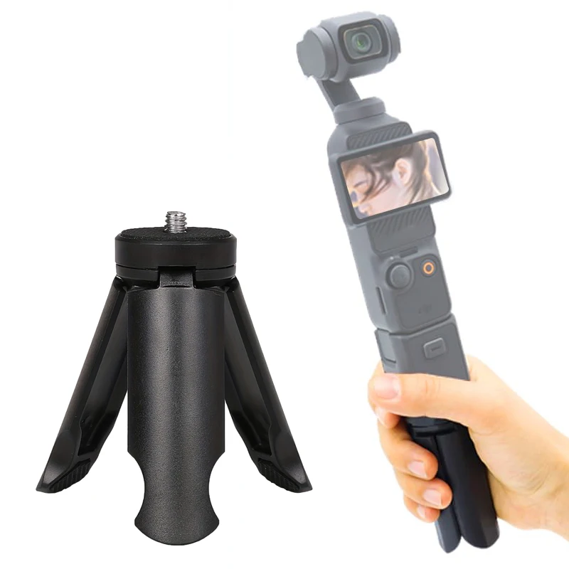 Mini Stativ Mit 1/4'' Schraube Für DJI Tasche 3 Gopro Kamera Video Vlog Grip Füllen Licht Telefon Gimbal Tragbare schreibtisch Stativ