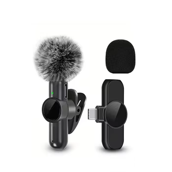 Kabelloses Lavalier-Mikrofon, Mini-Mikrofon, geeignet für mobiles Live-Streaming, Videoaufzeichnung und Aufnahme
