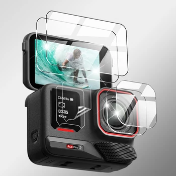 Displayschutz für Insta360 Ace Pro 2: Gehärtetes Glas, kratzfeste Objektiv-Displayschutzfolie Zubehör