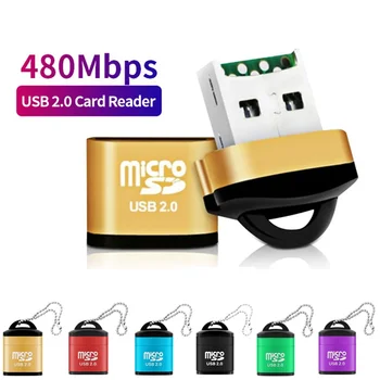Mini USB Micro SD/TF Speicherkartenleser USB 2.0 Hochgeschwindigkeitsadapter für Computer Desktop Laptop