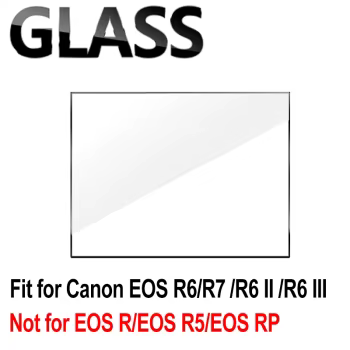 Displayschutz für Canon EOS R6 Mark II, EOS R6, EOS R7: LCD-Displayschutz aus gehärtetem Glas, Schutzhülle, kratzfeste Folie