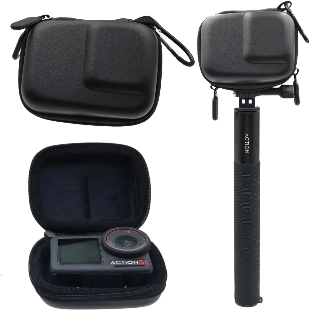 Schutz für GoPro HERO13 Black, DJI Osmo Action 5 Pro: Lagerung Schutzhülle Tragen Tragbare Für EVA Mini Shell Wasserdicht Stoßfest