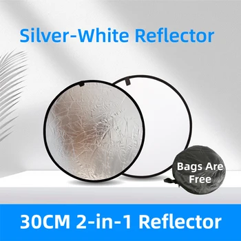 RF01 5-in-1 zusammenklappbarer runder Fotografie-Reflektor Fotostudio-Außenlichtdiffusor Multi-Disc mit Tragetasche