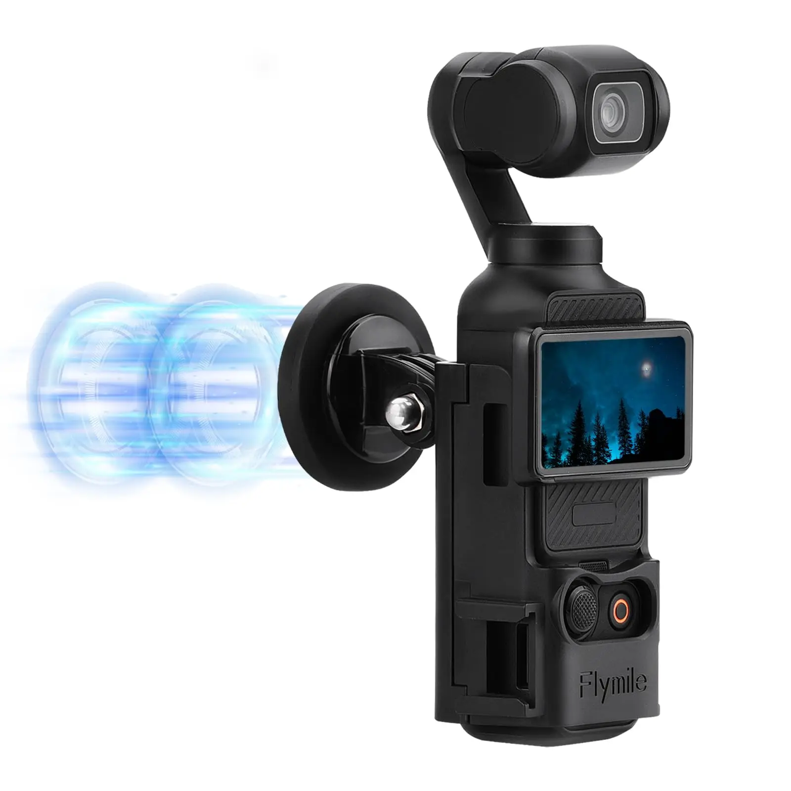 Halterung für DJI Osmo Pocket 3: Magnethalterung, Magnethalterung, Erweiterungsadapterhalterung mit Kaltschuh im Auto, Geländer