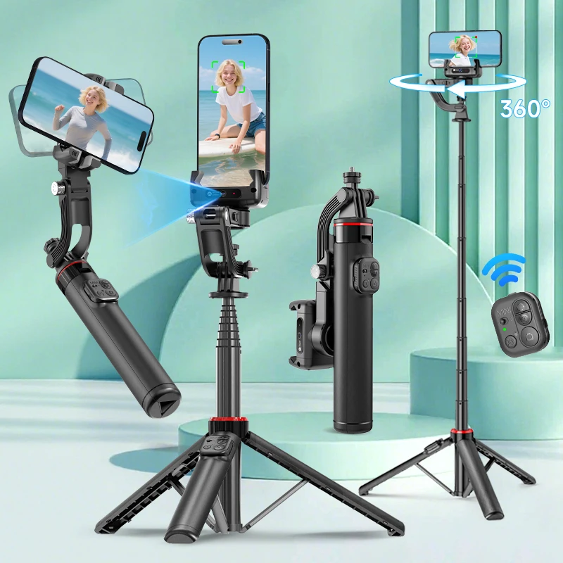 Desktop-Gimbal mit KI-Tracking, Handstabilisator C22, Selfie-Stick-Stativ für Mobiltelefone, Video-/Vlog-Aufnahmen