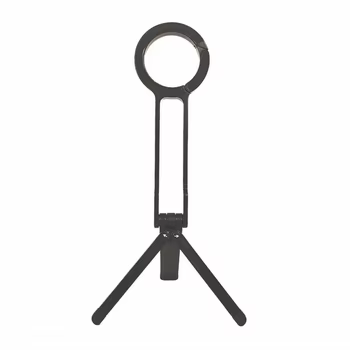 Faltbarer Telefonstativ-Karabiner für iPhone 17, 16, 15, tragbar, doppelseitig, magnetisches Stativ, Schreibtischhalterung, Telefongriffhalter