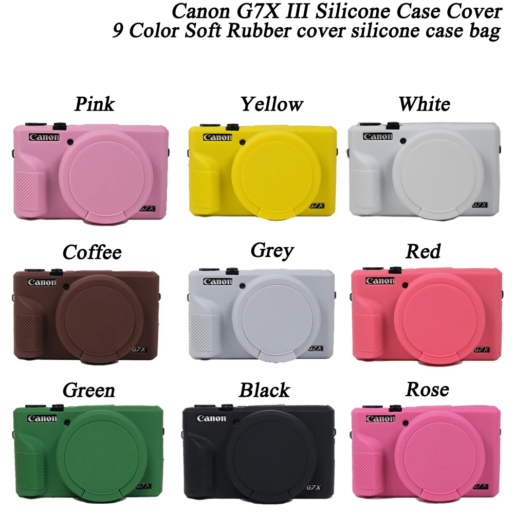 Silikonhülle für Canon PowerShot G7 X Mark III: Kamera Soft Silicone Protector Skin Case x