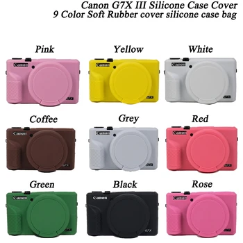Silikonhülle für Canon PowerShot G7 X Mark III: Kamera Soft Silicone Protector Skin Case x