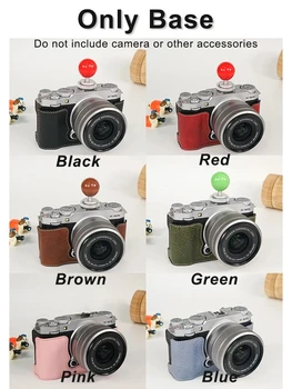 Leder-Halbhülle für Fujifilm X-M5: Kameratasche, halbe Hülle, Basisabdeckung, Schutzgurt, Aufbewahrungstasche, Retro-Leder X