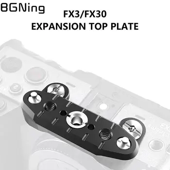 Cage für Sony FX30, FX3: NATO Rail Top Expansion Platte DSLR Kameras Käfig Montage Halterung Schiebe Bar