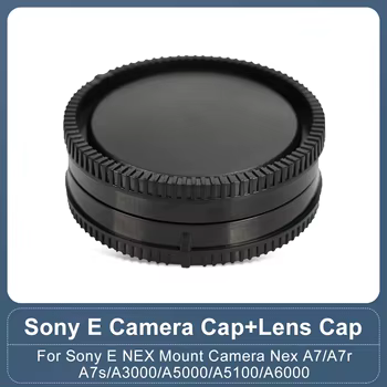 Kamera-Frontkappe, Körperkappe, hinterer Objektivdeckel für Sony E NEX Mount Kamera NEX A7 A7r A7s A3000 A5000 A5100 A6000 Kappenabdeckungsschutz
