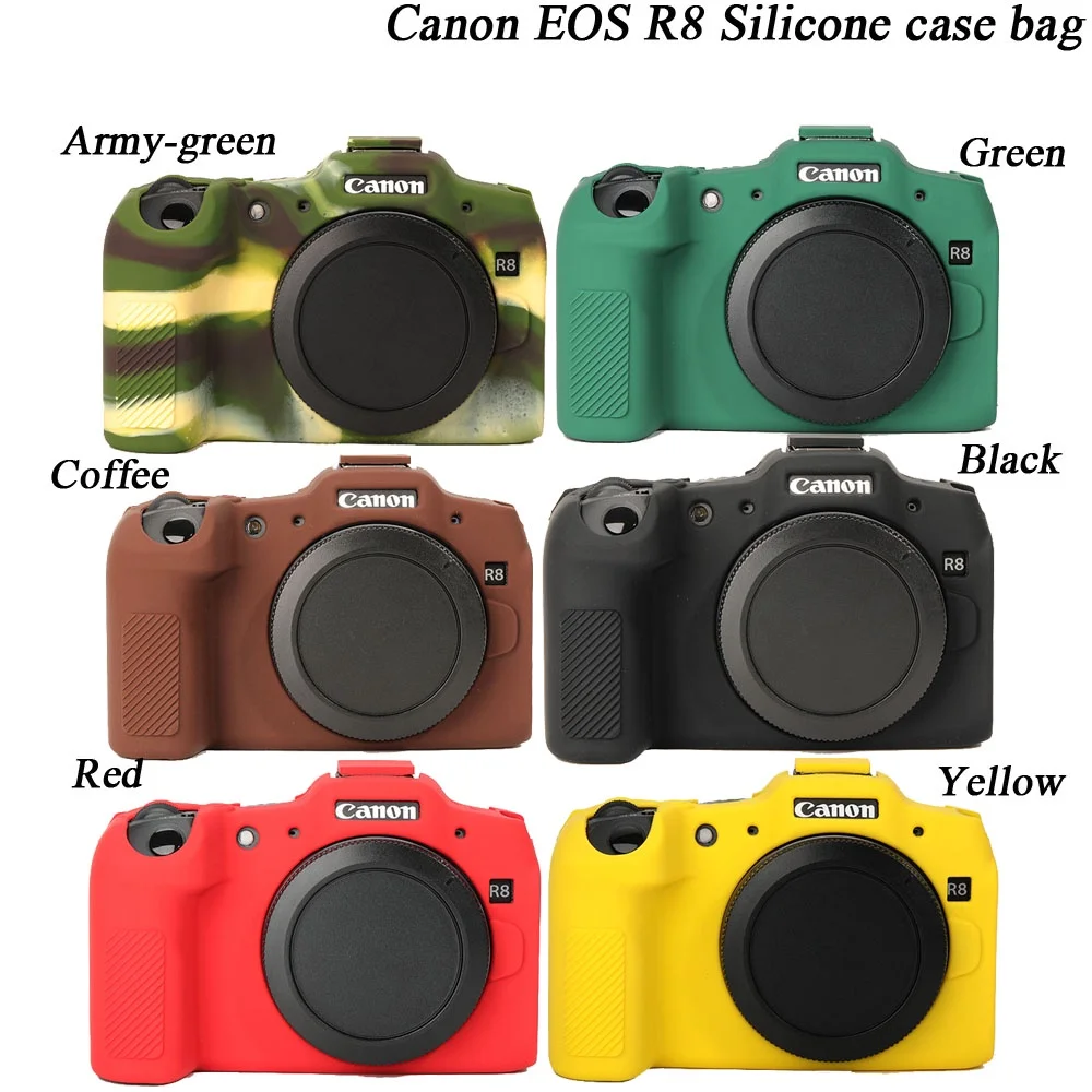 Silikonhülle für Canon EOS R8: Silikon-Kameratasche, Gummiabdeckung
