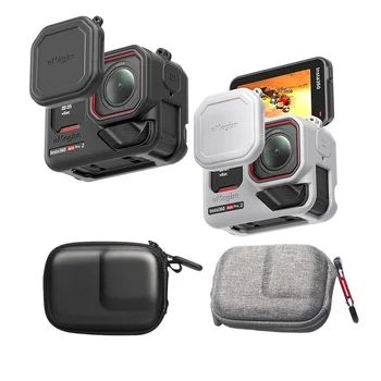Tasche für Insta360 Ace Pro 2: Silikonhülle, mit Objektivabdeckkappe, Mini-Tragetasche, Aufbewahrungstasche