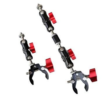 Kamera-Metall-Superklemme mit Doppelkugelkopf Magic Arm für DSLR Monitor Licht Mikrofon Gopro Handyhalterung