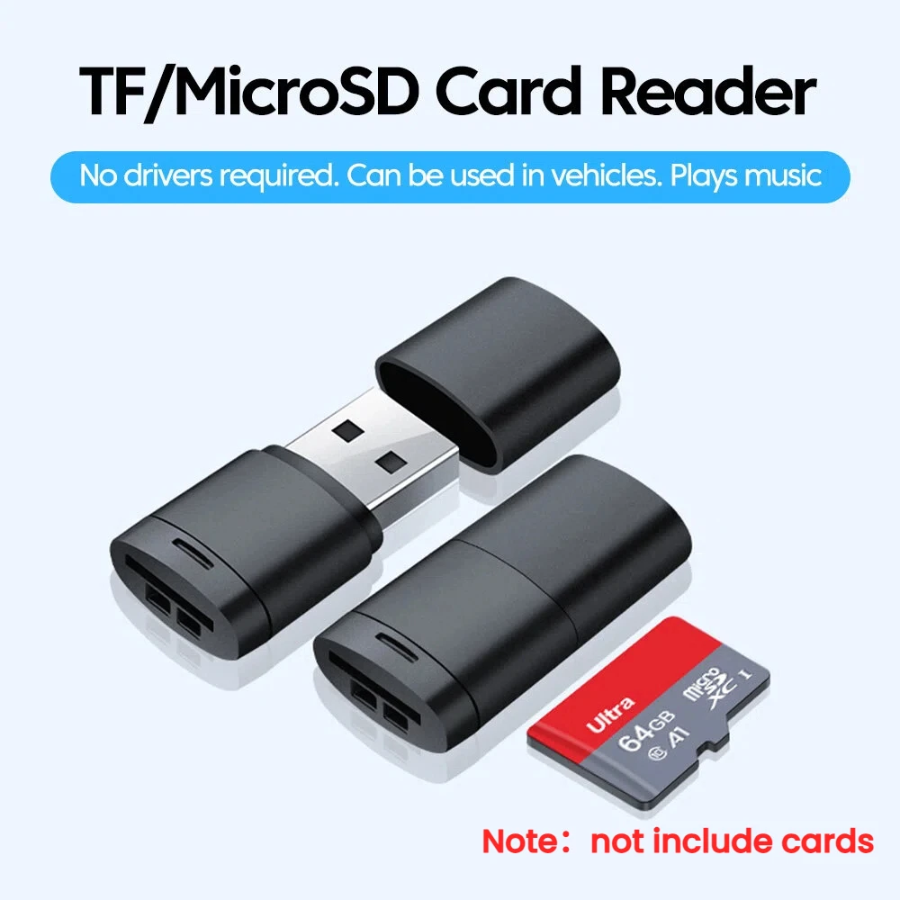 USB2.0 Mini Micro SD-Karten Hochgeschwindigkeits-Speicherkartenleser Mit TF-Kartensteckplatz Max Kompatibel 2TB Tragbarer Speicherkartenleser-Adapter