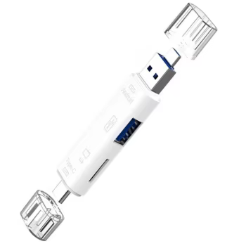 5-in-1 USB-C OTG Adapter mit SD/TF Kartenleser, USB und Micro-USB