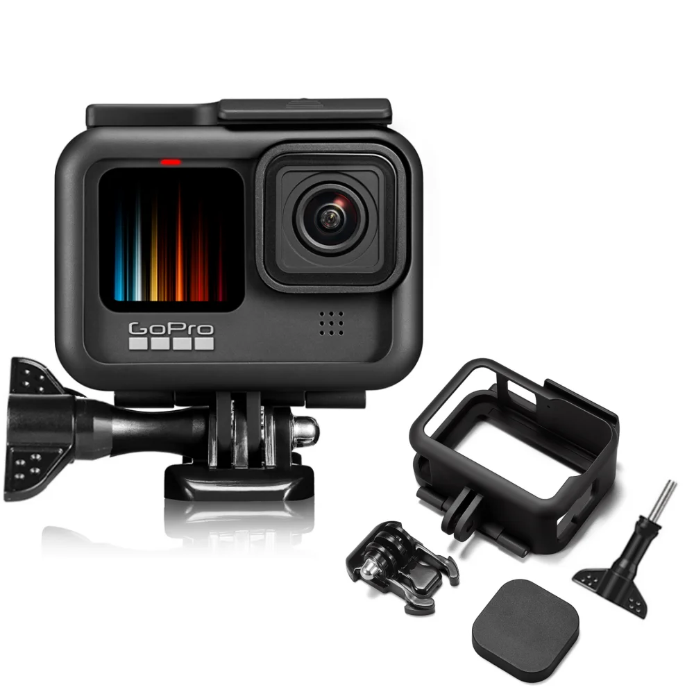 Rahmen für GoPro HERO13 Black, HERO12 Black, HERO11 Black: Zubehör Schutzrahmen Fall Camcorder Gehäuse Fall 10 Schwarz Action