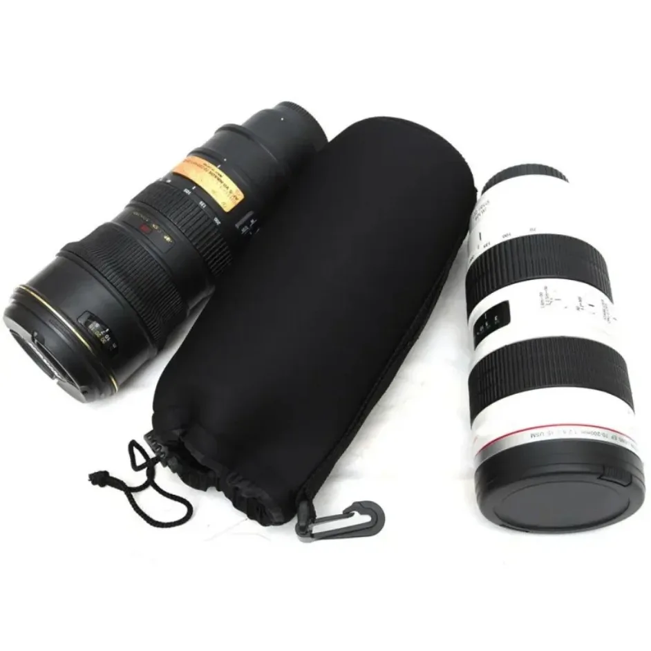 Kameraobjektiv-Tasche, wasserdicht, Videoobjektiv, weicher Schutzbeutel mit Kordelzug für Canon, Sony, Nikon, für die