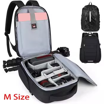 Kameratasche Rucksack Wasserdichter Laptop-Rucksack Anti-Diebstahl-Reisekameratasche Fotorucksack mit großer Kapazität