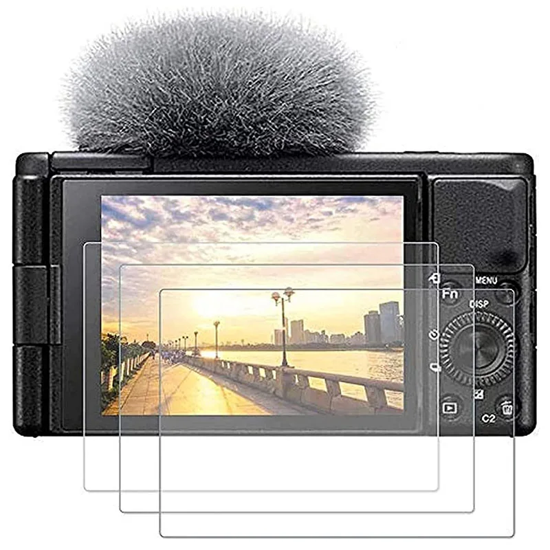 Displayschutz für Sony ZV-E10, ZV-1 II, ZV-1: 0,3 mm 9H Härte gehärtetes Glas Displayschutzfolie Vollständige Abdeckung