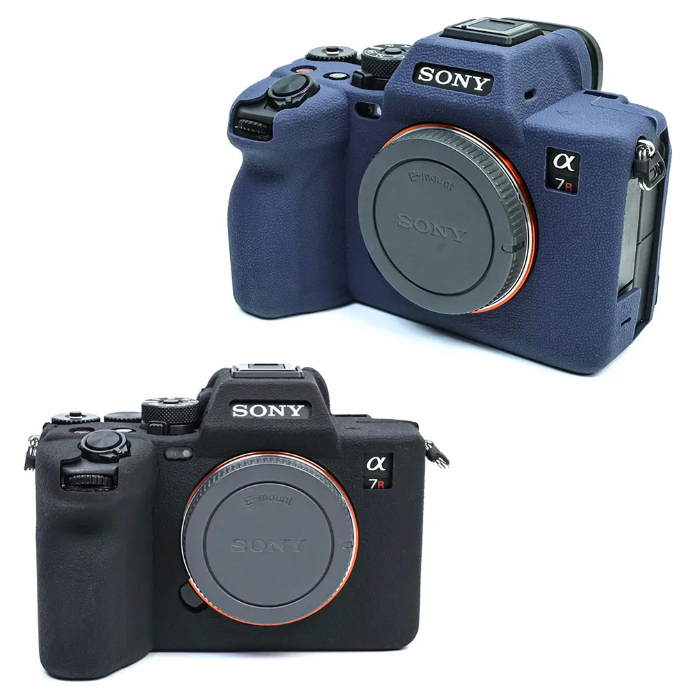 Silikonhülle für Sony A7R V: Rutschfeste Textur Silikon DSLR Kameratasche Gehäuse Schutzhülle Mark V ILCE-7M5