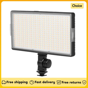 LED-416 LED-Videoleuchte, Kamera-Fotografie-Lichtpanel, 416 Stück Lichtperlen, 3200–5600 K, dimmbar, für